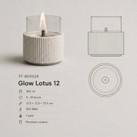 vtwonen tafelhaard Glow Lotus 12