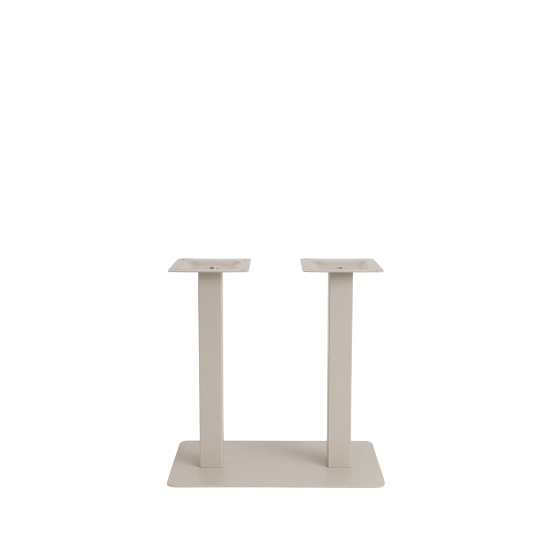 LABEL51 Eetkamertafels Tafelpoot Dubbel - Taupe - Metaal - 72 cm