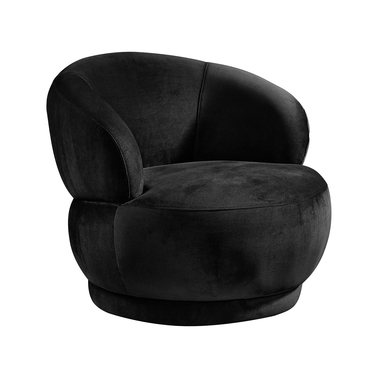 LABEL51 Fauteuils Lobby - Zwart - Velvet - 1-Zits