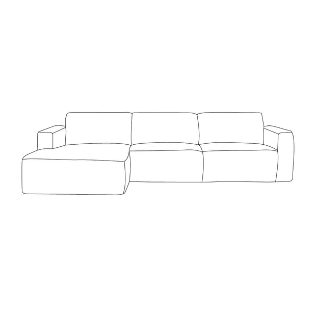 LABEL51 Hoekbanken Kay - Toro Natural 30 - Geweven - Loungebank Links