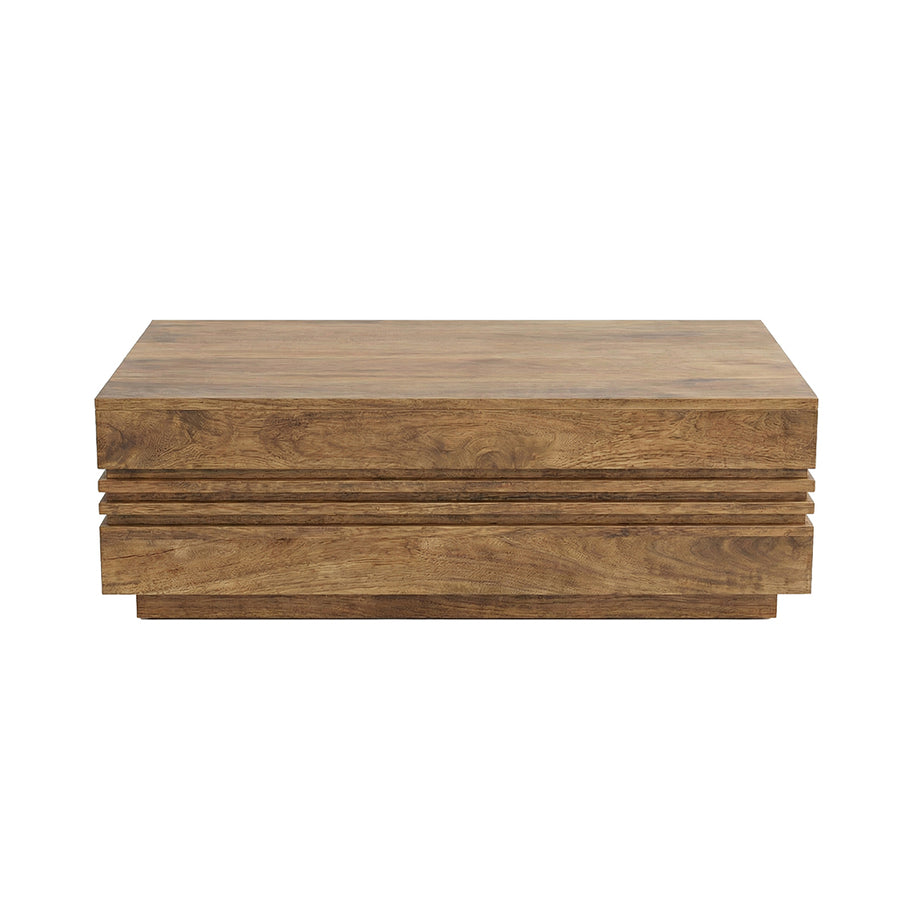 LABEL51 Salontafels Notch - Nature Smooth - Mangohout - 110 cm