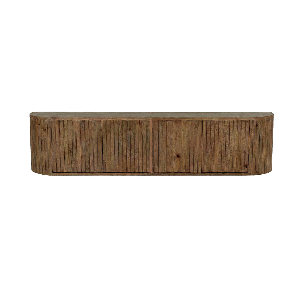 LABEL51 Tv-Meubels Miya - Nature Smooth - Mangohout - 220 cm