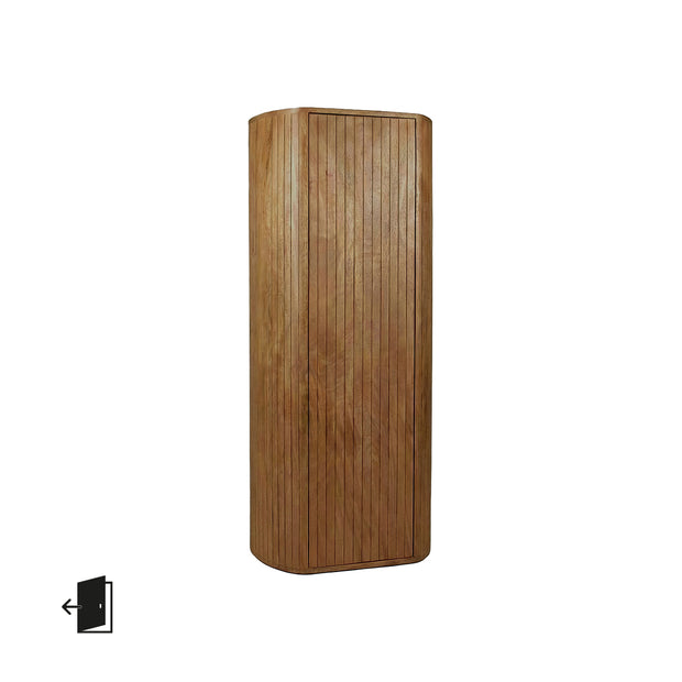 LABEL51 Bergkasten Miya - Nature Smooth - Mangohout - 140 cm - Links