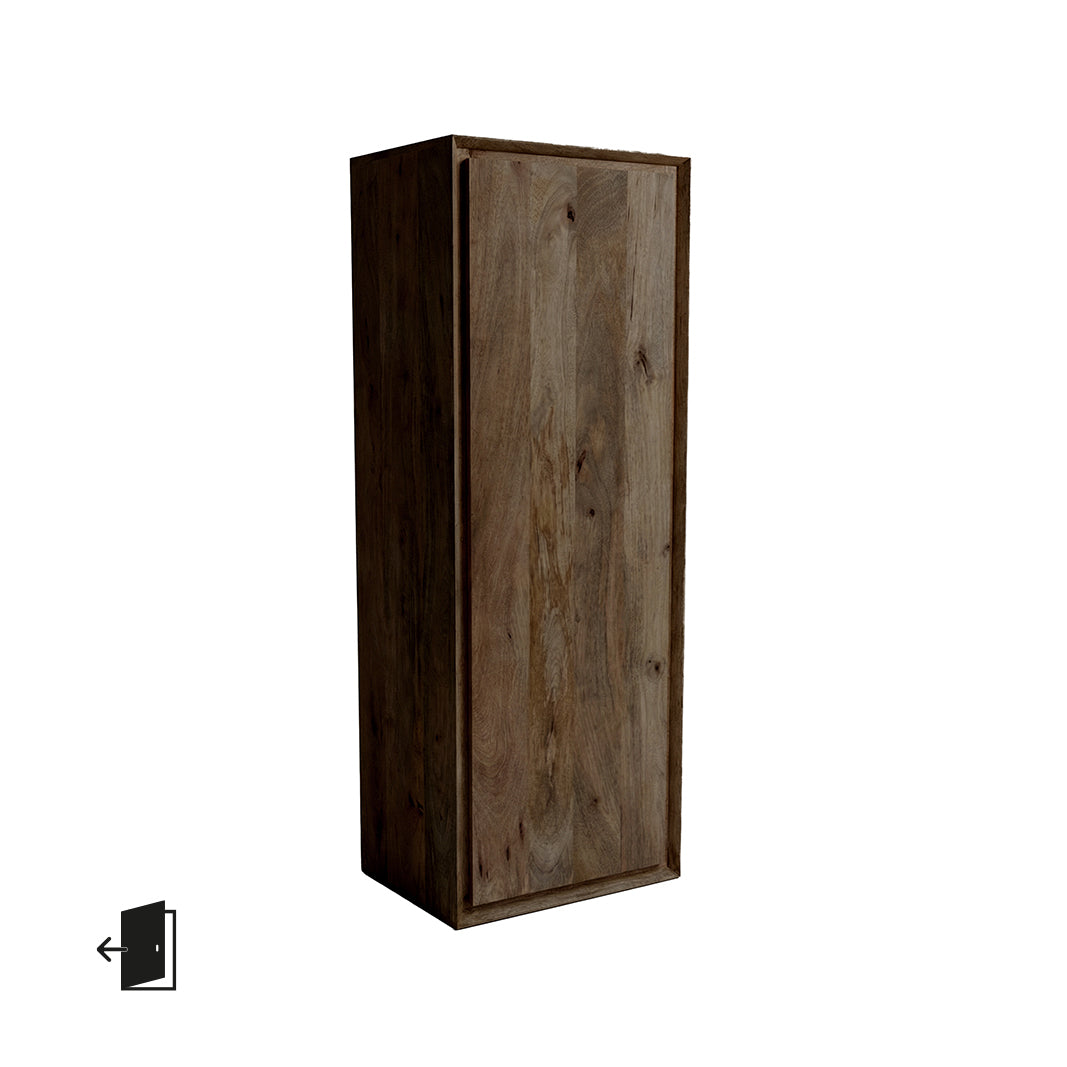 LABEL51 Bergkasten Nori - Espresso - Mangohout - 140 cm - Links