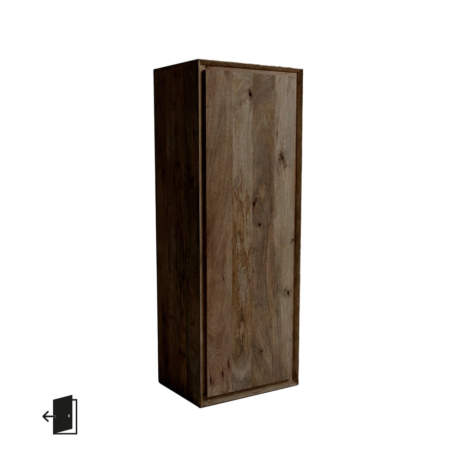 LABEL51 Bergkasten Nori - Espresso - Mangohout - 140 cm - Links