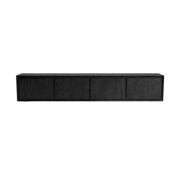 LABEL51 Tv-Meubels Nori - Zwart - Mangohout - 220 cm