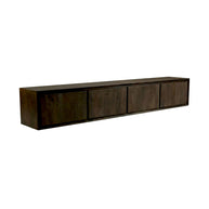 LABEL51 Tv-Meubels Nori - Espresso - Mangohout - 220 cm