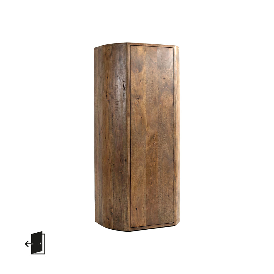 LABEL51 Bergkasten Saya - Nature Smooth - Mangohout - 140 cm - Links