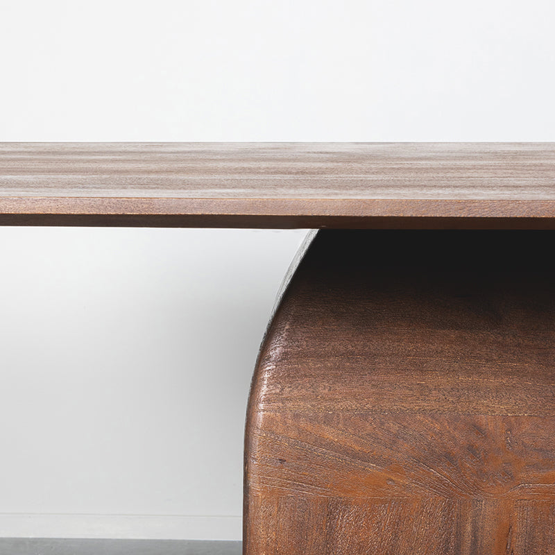 LABEL51 Eetkamertafels Owen - Nature Smooth - Mangohout - 200 cm - Rechthoek