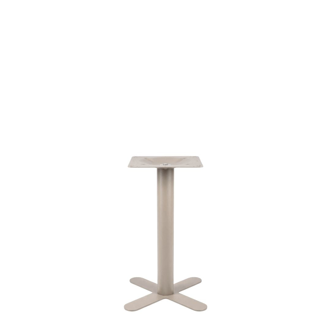 LABEL51 Eetkamertafels X-Poot - Taupe - Metaal - X-Poot 50x50 cm