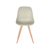LABEL51 Eetkamerstoelen Rimini - Breeze - PP - Naturel Houtlook Frame