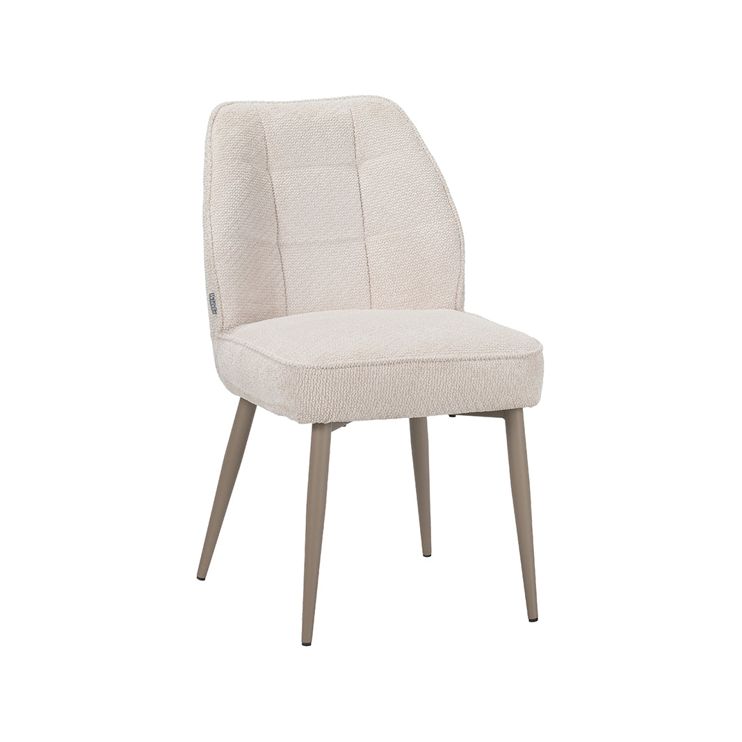 LABEL51 Eetkamerstoelen Liam - Naturel - Geweven