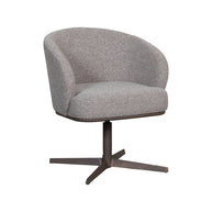 LABEL51 Eetkamerstoelen Cannes - Mushroom - Boucle - Brons Metalen Frame