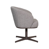 LABEL51 Eetkamerstoelen Cannes - Mushroom - Boucle - Brons Metalen Frame