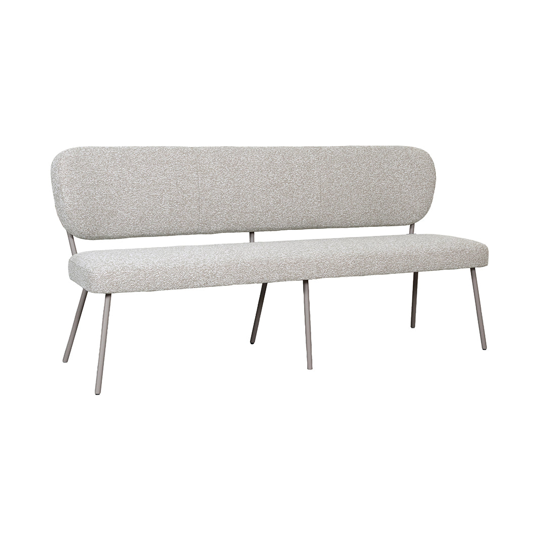 LABEL51 Eetkamerbanken Singapore - Naturel - Boucle - 220 cm