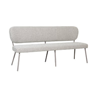 LABEL51 Eetkamerbanken Singapore - Naturel - Boucle - 220 cm