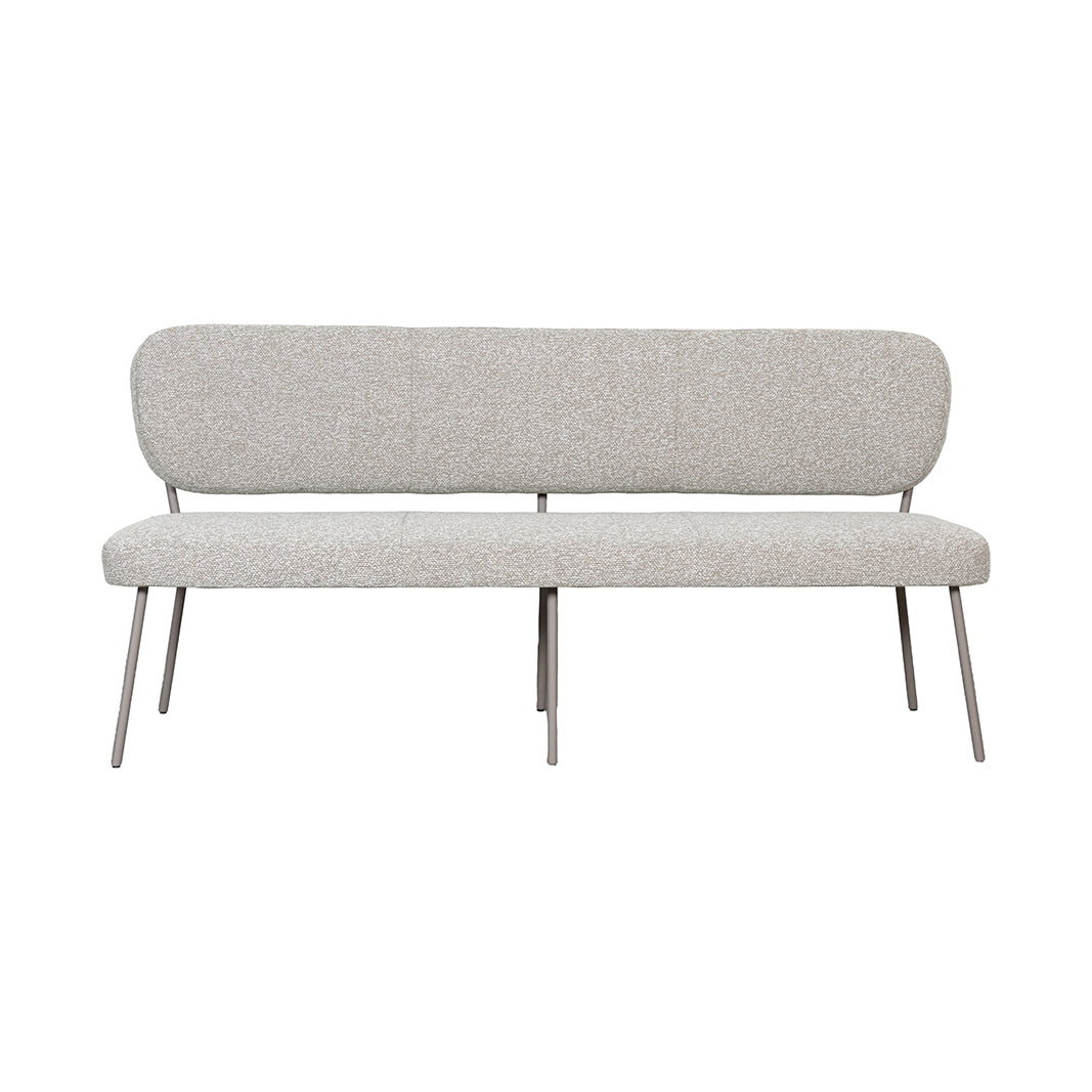 LABEL51 Eetkamerbanken Singapore - Naturel - Boucle - 220 cm