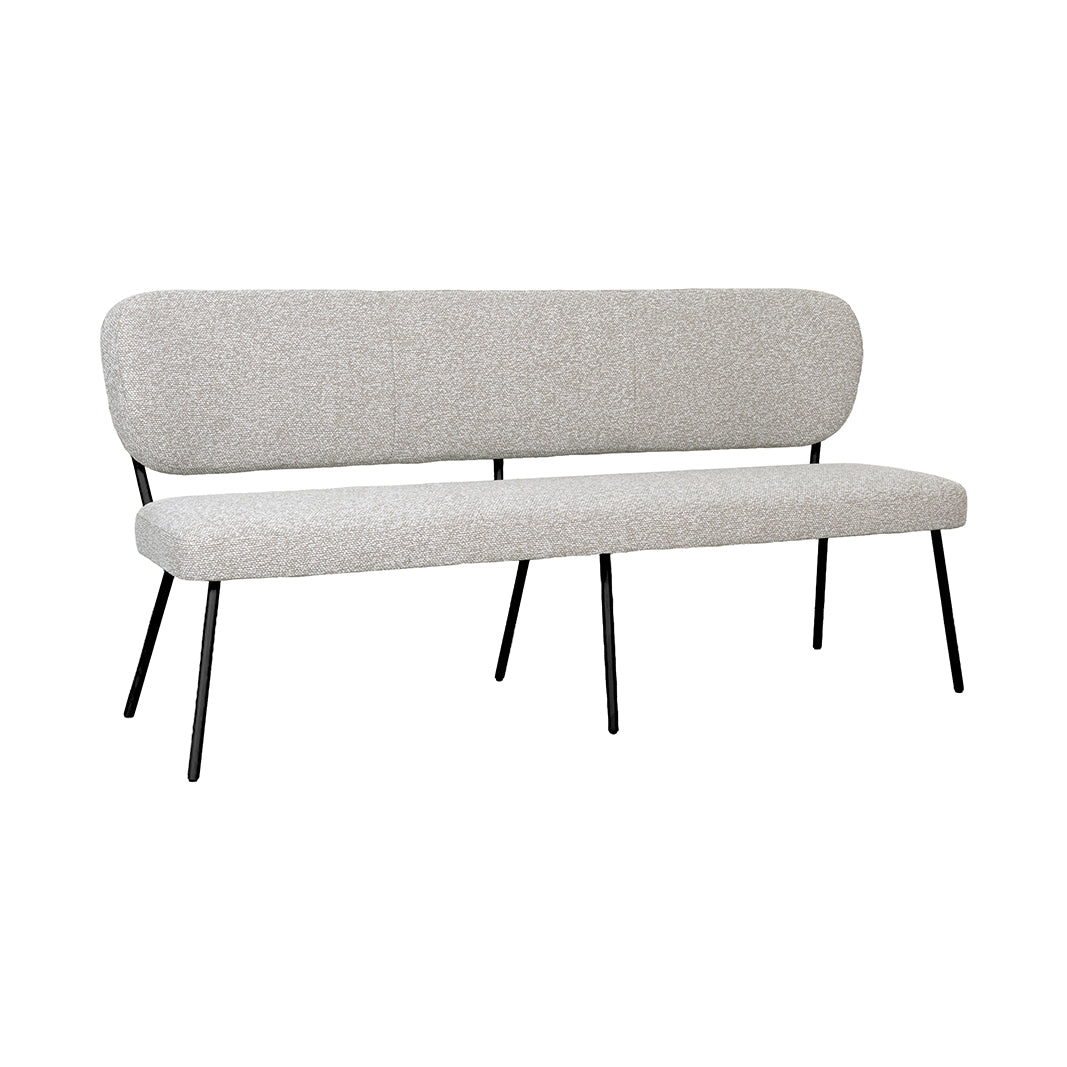 LABEL51 Eetkamerbanken Singapore - Naturel - Boucle - 220 cm