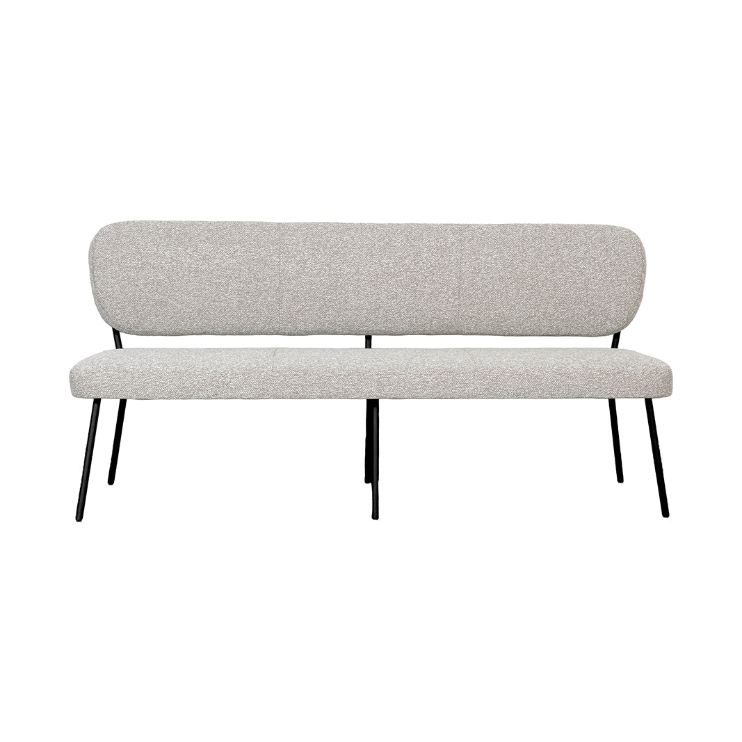 LABEL51 Eetkamerbanken Singapore - Naturel - Boucle - 220 cm