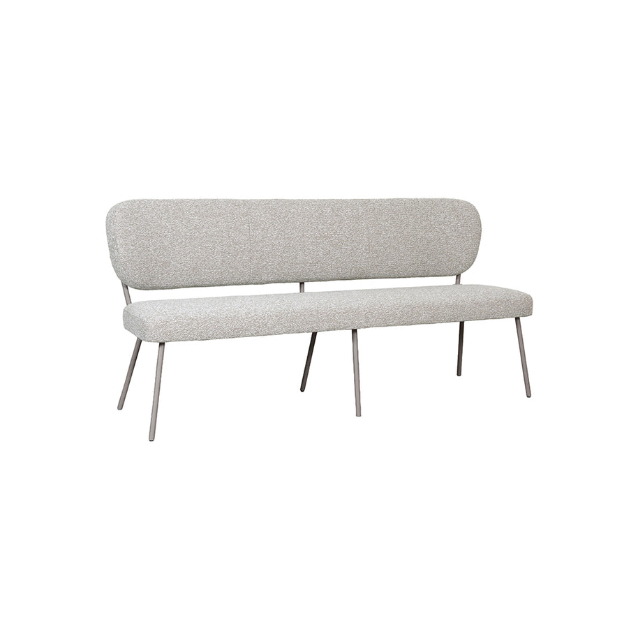 LABEL51 Eetkamerbanken Singapore - Naturel - Boucle - 160 cm