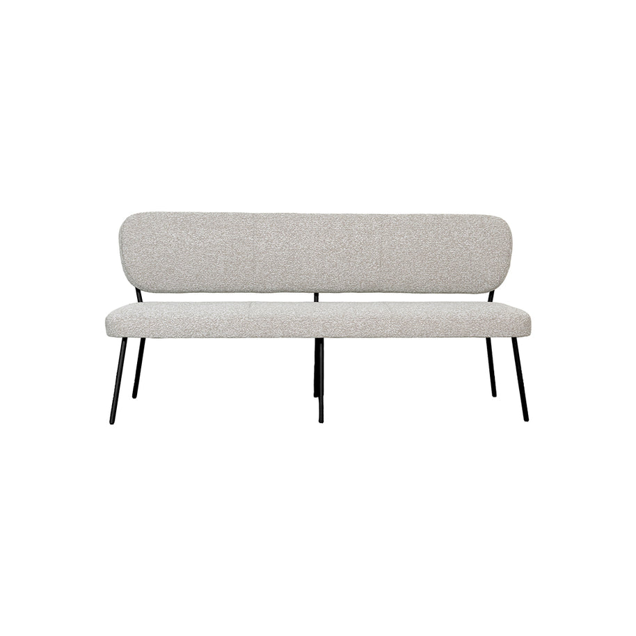 LABEL51 Eetkamerbanken Singapore - Naturel - Boucle - 160 cm
