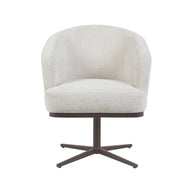 LABEL51 Eetkamerstoelen Cannes - Naturel - Geweven - Brons Metalen Frame