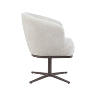 LABEL51 Eetkamerstoelen Cannes - Naturel - Geweven - Brons Metalen Frame