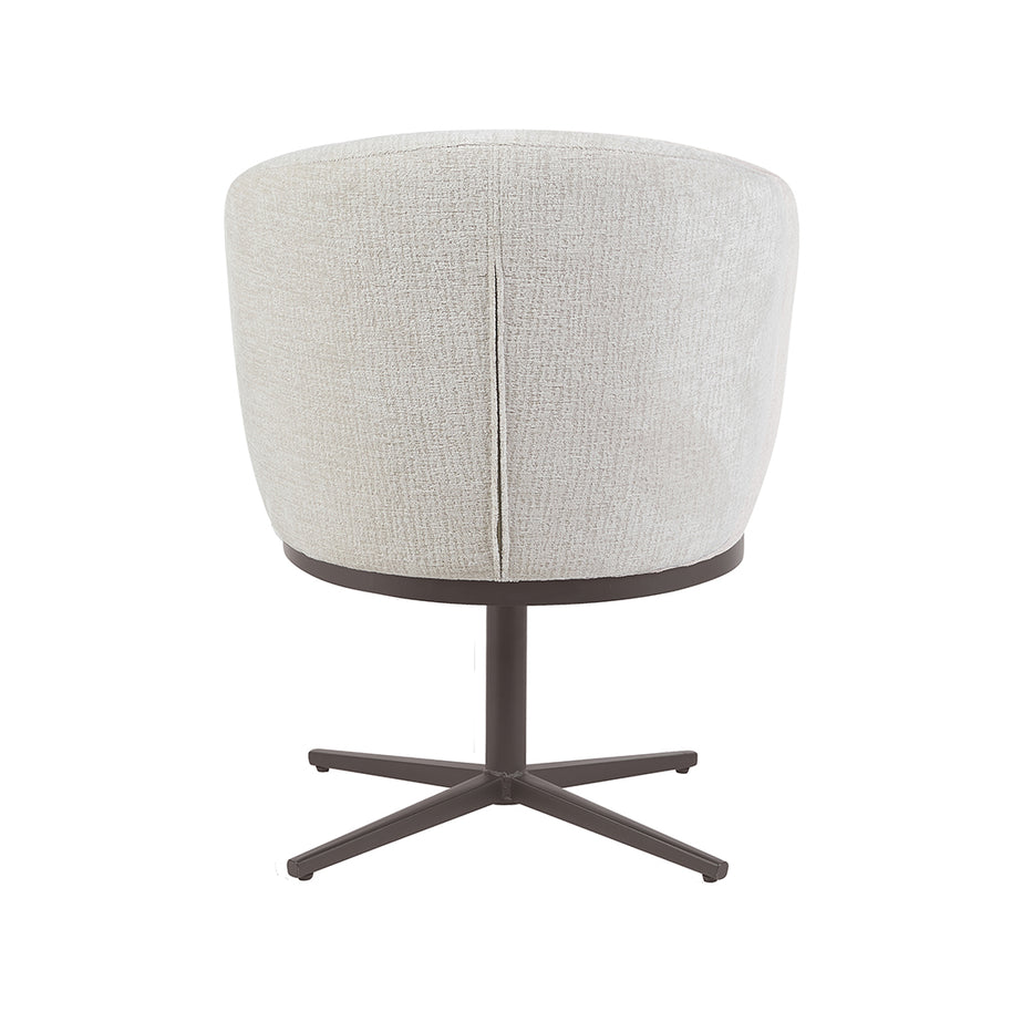 LABEL51 Eetkamerstoelen Cannes - Naturel - Geweven - Brons Metalen Frame