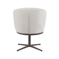 LABEL51 Eetkamerstoelen Cannes - Naturel - Geweven - Brons Metalen Frame