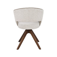 LABEL51 Eetkamerstoelen Osuma - Naturel - Geweven - Walnoot Houten Frame