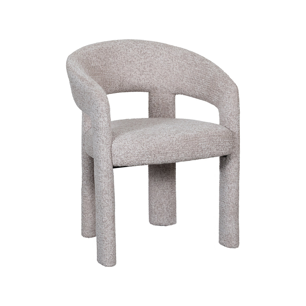 LABEL51 Eetkamerstoelen Takara - Beige - Geweven