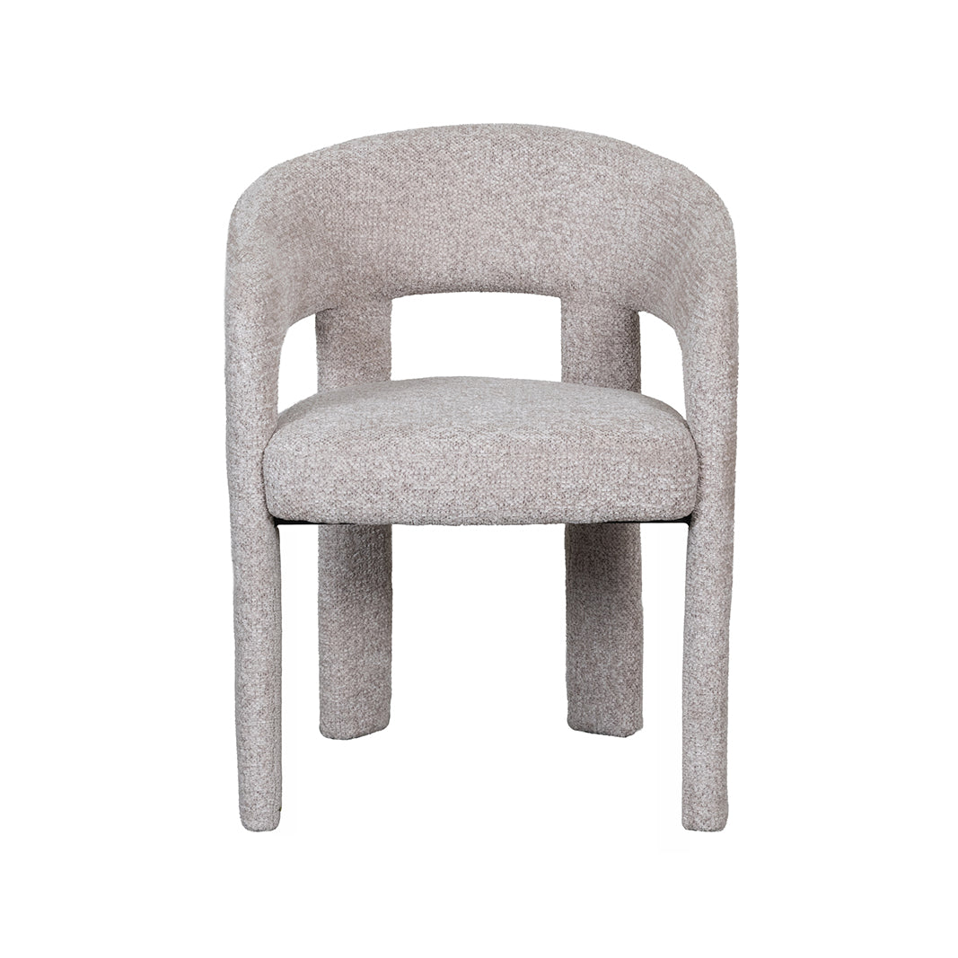 LABEL51 Eetkamerstoelen Takara - Beige - Geweven