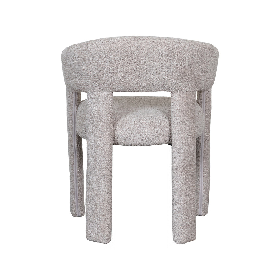 LABEL51 Eetkamerstoelen Takara - Beige - Geweven
