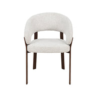 LABEL51 Eetkamerstoelen Sato - Naturel - Geweven - Walnoot Houten Frame