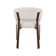LABEL51 Eetkamerstoelen Sato - Naturel - Geweven - Walnoot Houten Frame