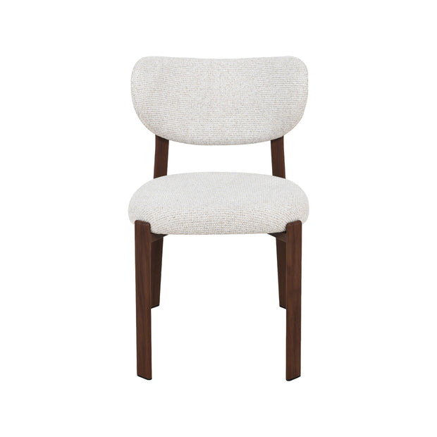 LABEL51 Eetkamerstoelen Mika - Naturel - Geweven - Walnoot Houtlook Metaal