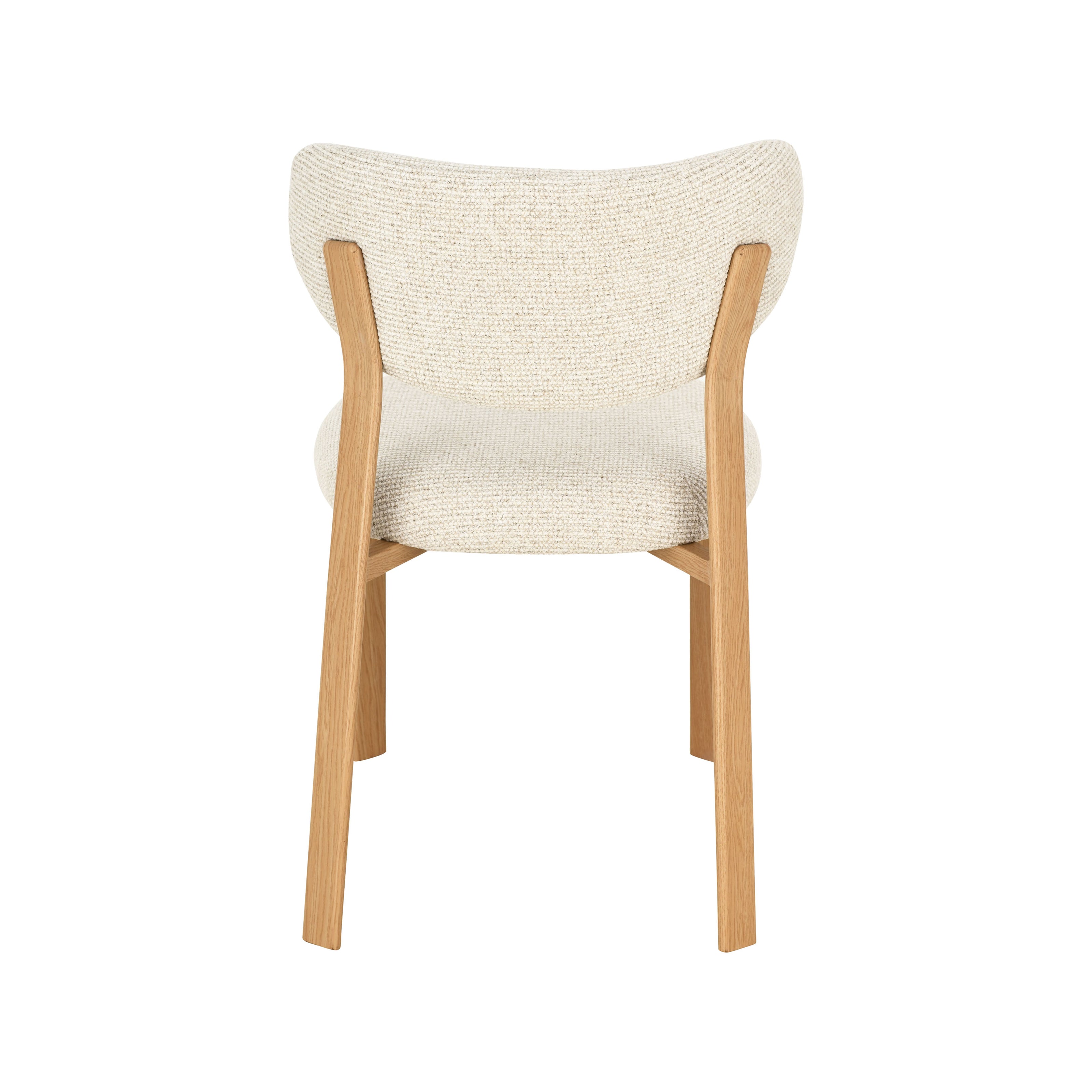 LABEL51 Eetkamerstoelen Mika - Naturel - Geweven - Naturel Houtlook Metaal