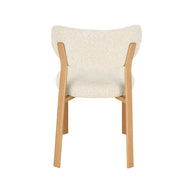 LABEL51 Eetkamerstoelen Mika - Naturel - Geweven - Naturel Houtlook Metaal