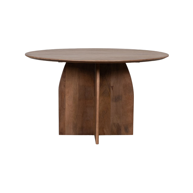 LABEL51 Eetkamertafels Mick - Nature Smooth - Mangohout - 130 cm - Rond