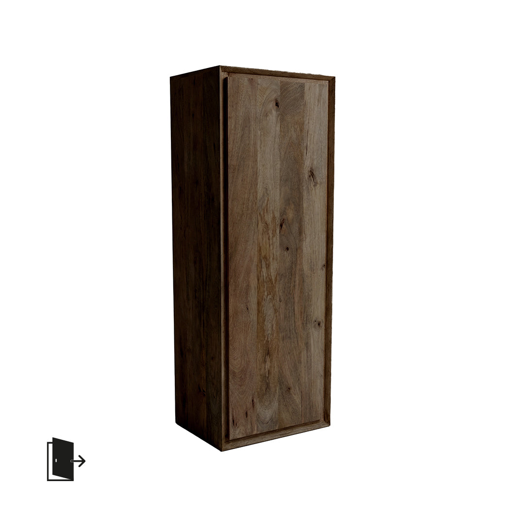 LABEL51 Bergkasten Nori - Espresso - Mangohout - 140 cm - Rechts