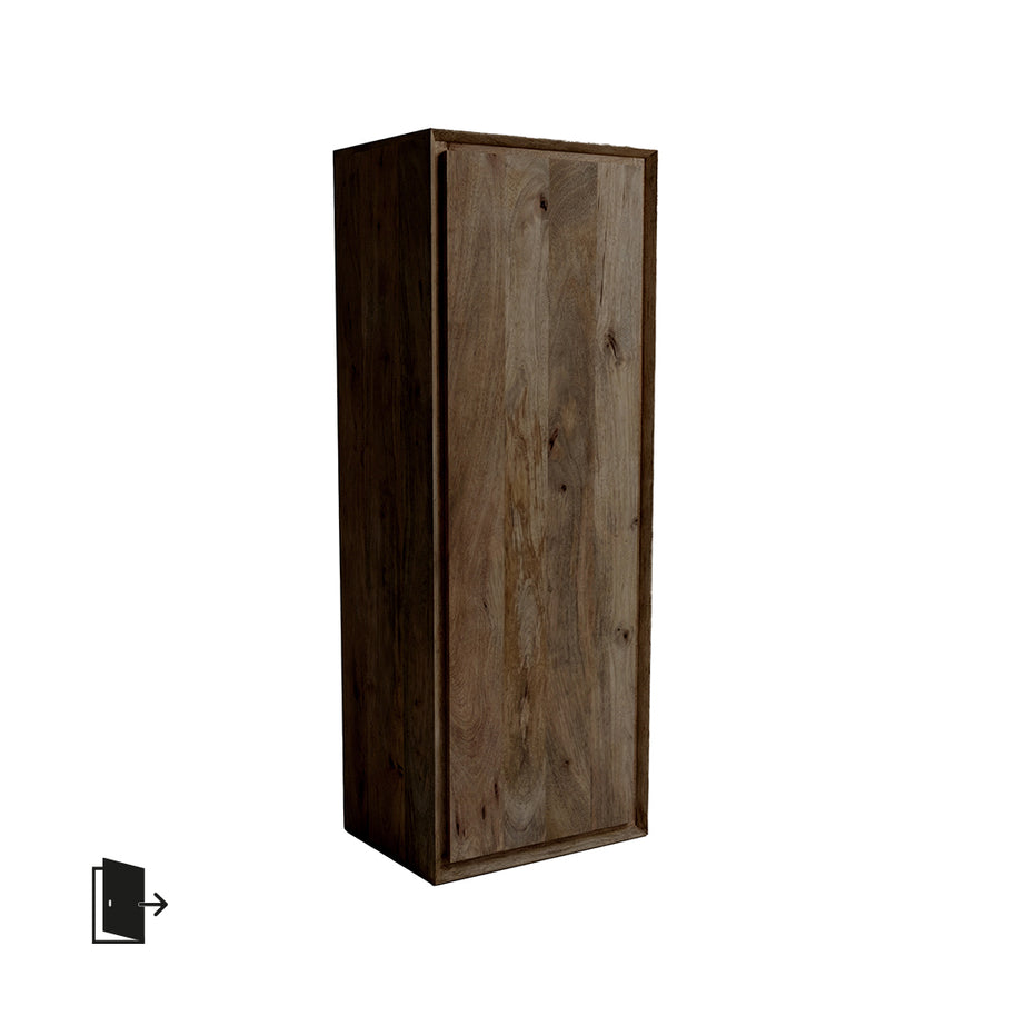 LABEL51 Bergkasten Nori - Espresso - Mangohout - 140 cm - Rechts