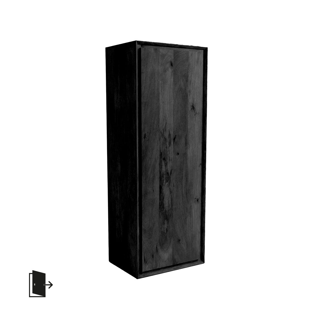 LABEL51 Bergkasten Nori - Zwart - Mangohout - 140 cm - Rechts