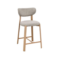LABEL51 Barkrukken Mika - Beige - Geweven - Laag