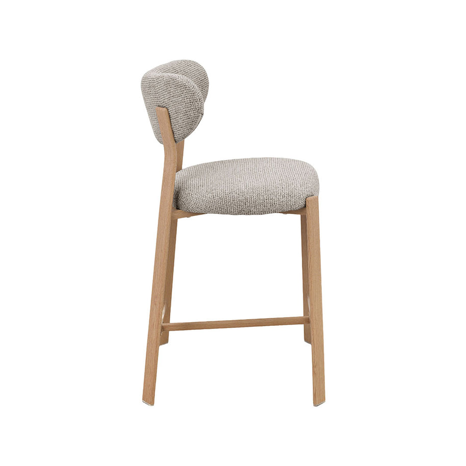 LABEL51 Barkrukken Mika - Beige - Geweven - Laag