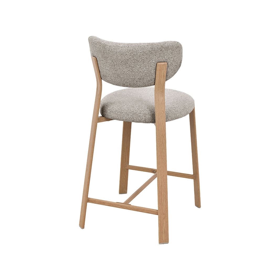 LABEL51 Barkrukken Mika - Beige - Geweven - Laag