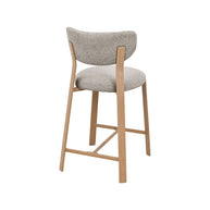 LABEL51 Barkrukken Mika - Beige - Geweven - Laag