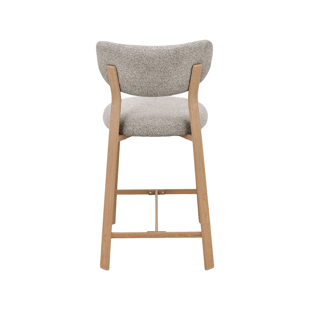 LABEL51 Barkrukken Mika - Beige - Geweven - Laag