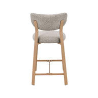 LABEL51 Barkrukken Mika - Beige - Geweven - Laag