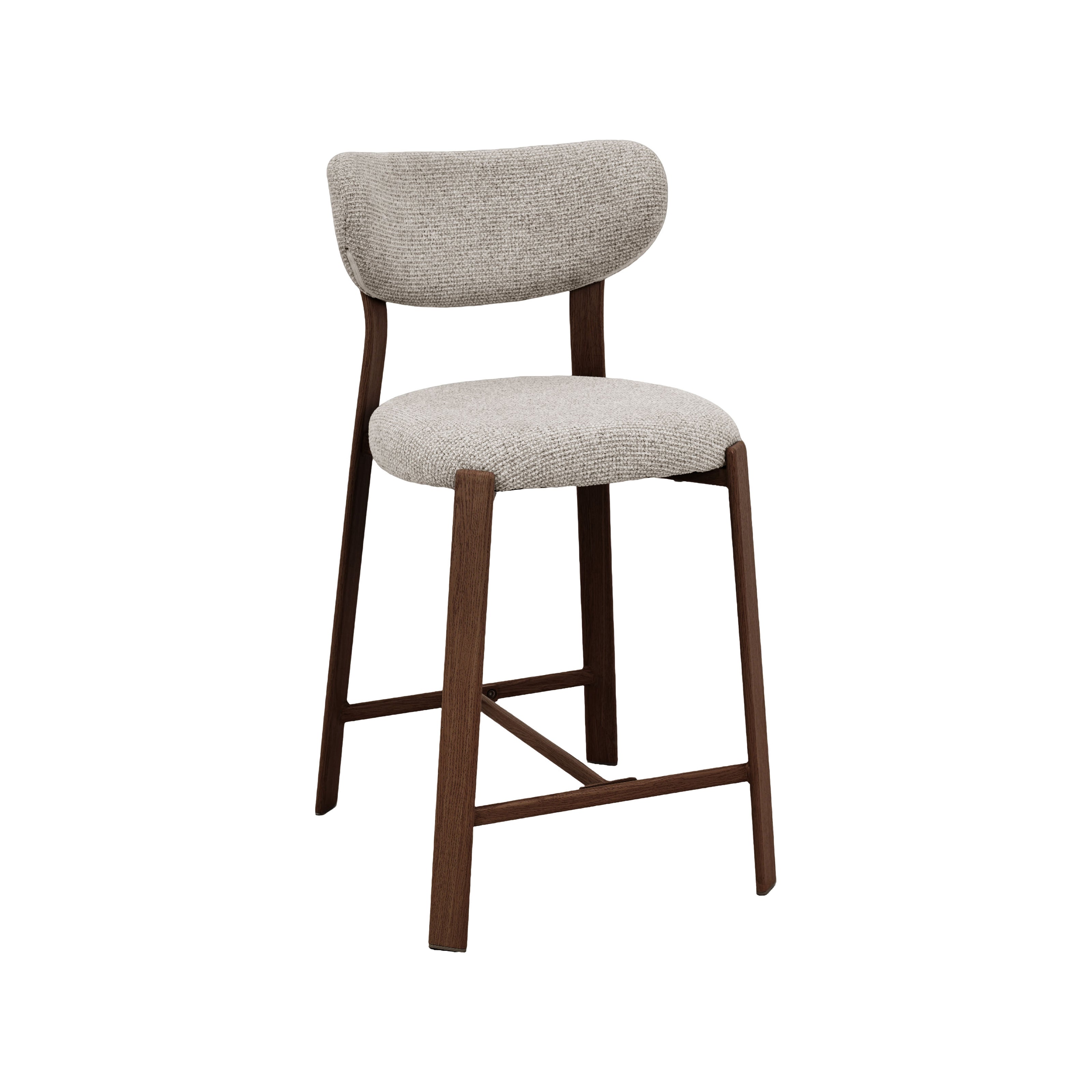 LABEL51 Barkrukken Mika - Beige - Geweven - Laag