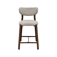 LABEL51 Barkrukken Mika - Beige - Geweven - Laag